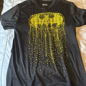 DC Comics Black T-Shirt with Silver Batman Logo